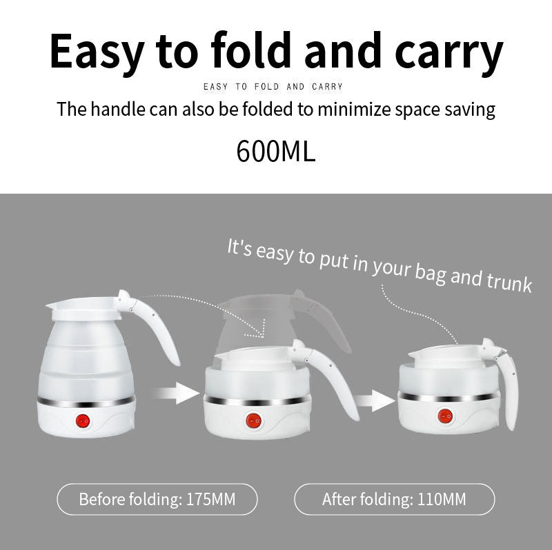 Mini Kettle, Portable, folding, electric, silicone