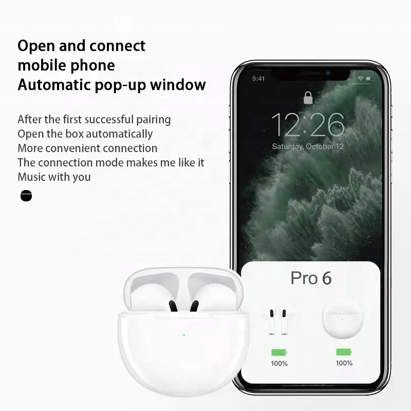 Earbuds Pro-6 TWS powerful