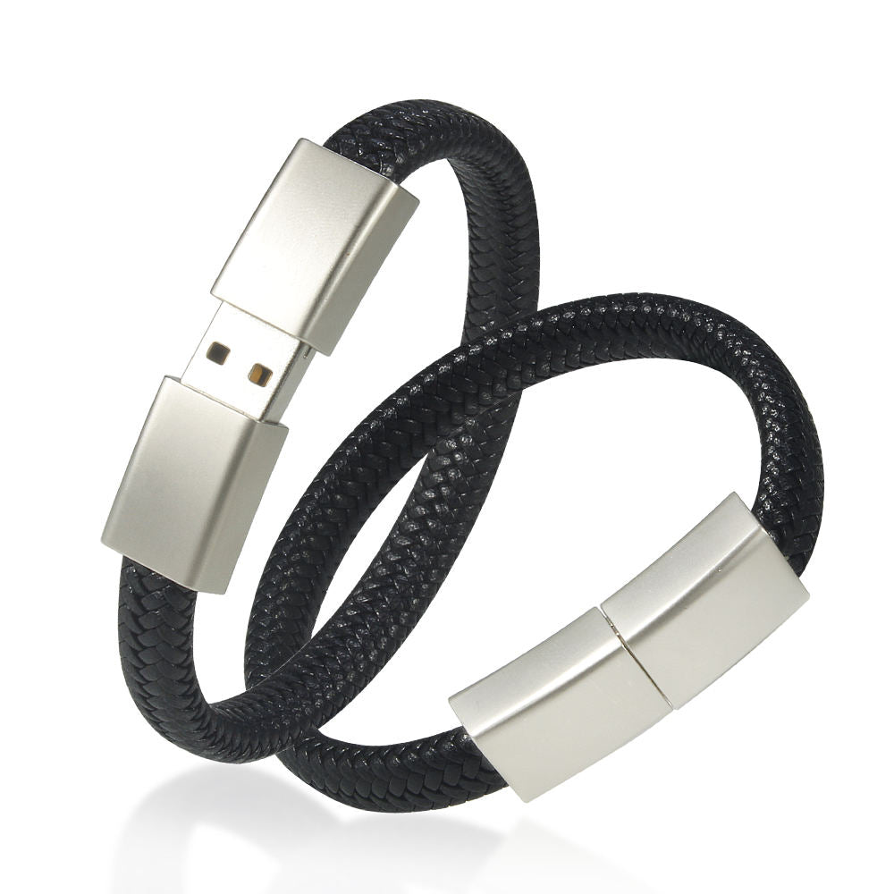 flashdrive Bracelet leather Wristband Usb