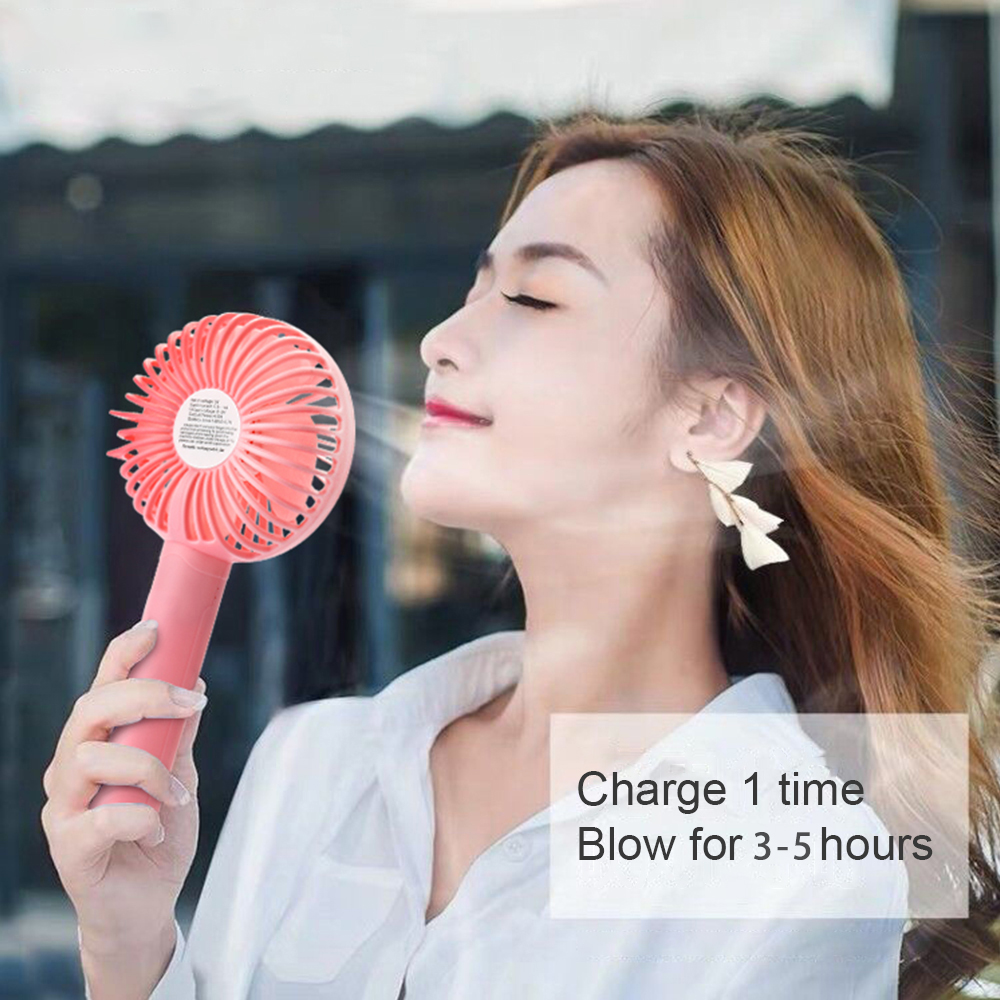 Mini Fan ,Usb Rechargeable, Portable Hand Held
